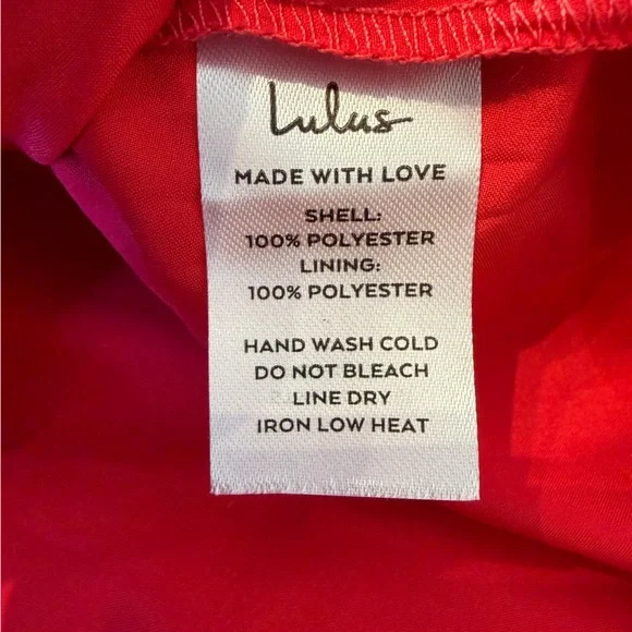 Lulus Women’s Radiant Ruby Red Floral Print Chiffon Maxi Dress Size Medium NWT - Picture 11 of 16